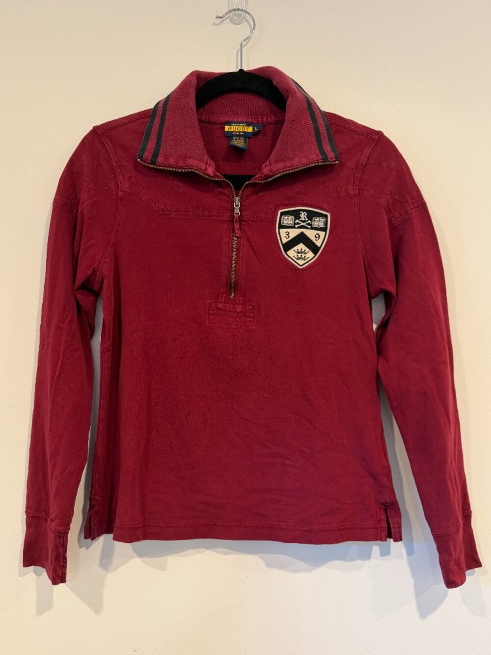 Rugby by Ralph Lauren Burgundy Quarter-Zip